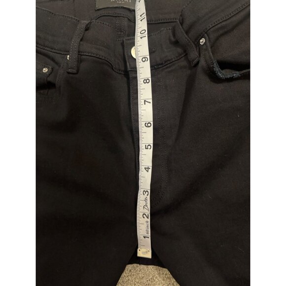 Size 31 Amiri Black Jeans Stretch Straight Skinny Stack Distress Mens Womens - Picture 13 of 14